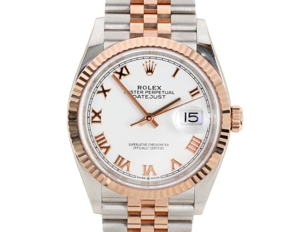 로렉스 데이저스트 36mm 로즈골드 콤비 126231