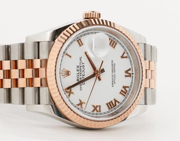 로렉스 데이저스트 36mm 로즈골드 콤비 126231