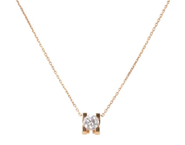 까르띠에 C 드 까르띠에 펜던트 핑크골드 브릴리언트 컷 다이아몬드