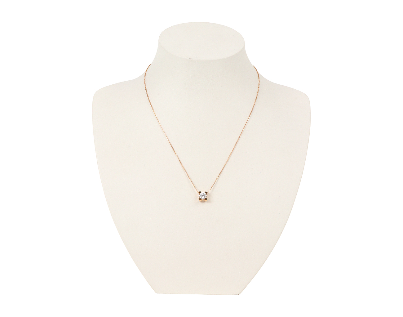 까르띠에 C 드 까르띠에 펜던트 핑크골드 브릴리언트 컷 다이아몬드