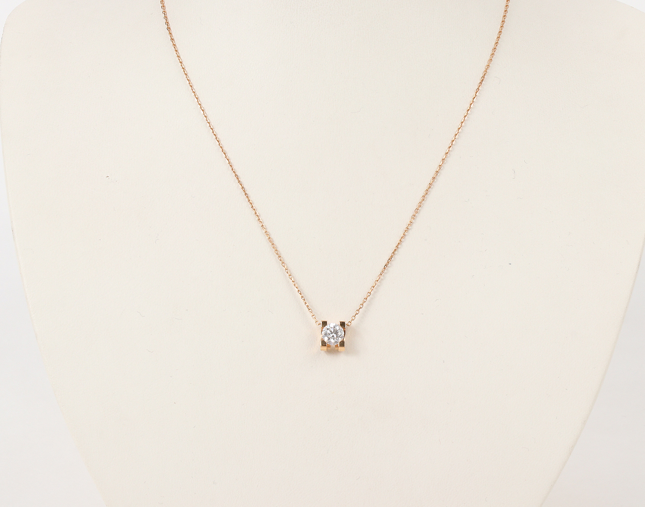 까르띠에 C 드 까르띠에 펜던트 핑크골드 브릴리언트 컷 다이아몬드