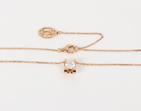 까르띠에 C 드 까르띠에 펜던트 핑크골드 브릴리언트 컷 다이아몬드