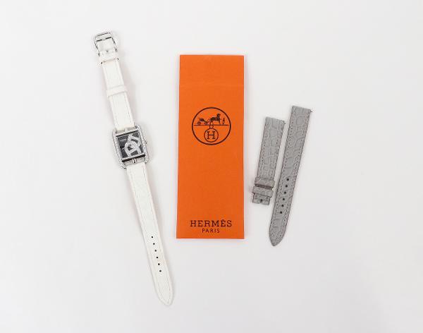 에르메스 케이프 코드 샹달 주얼리 워치 스몰 스틸 다이아몬드