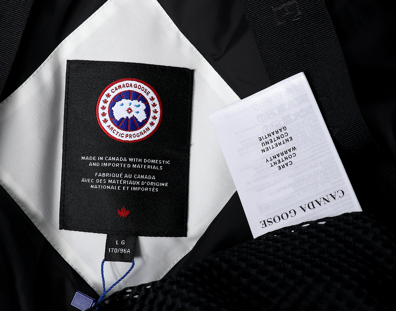 캐나다구스 로스클레어 파카 블랙 라벨 노스 스타 화이트 L