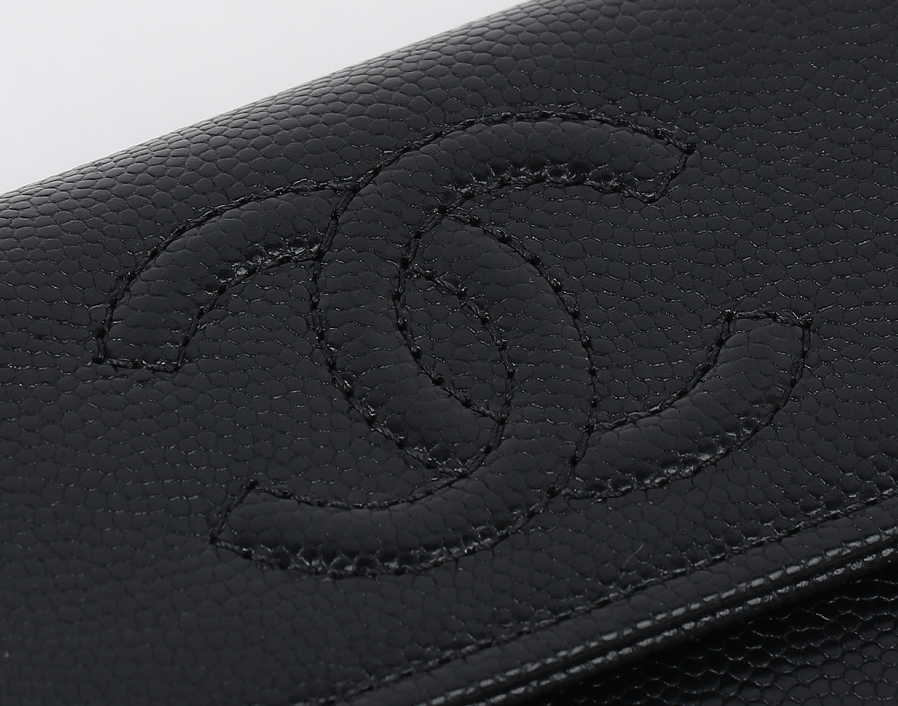 샤넬 26C CC 플랩 카드 홀더 블랙