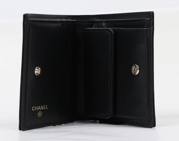 샤넬 26C CC 스몰 플랩 월렛 블랙