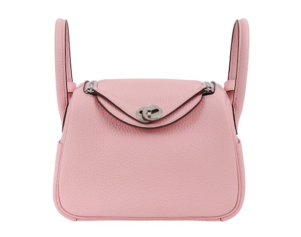 에르메스 미니 린디 II 로즈 사쿠라 은장 K