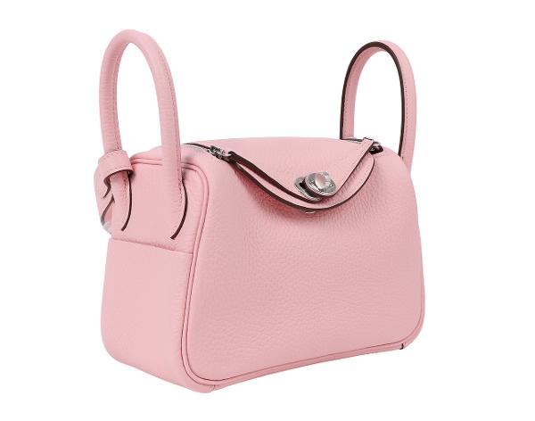 에르메스 미니 린디 II 로즈 사쿠라 은장 K