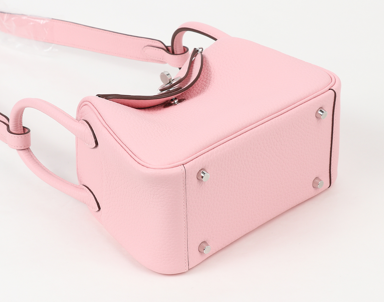 에르메스 미니 린디 II 로즈 사쿠라 은장 K