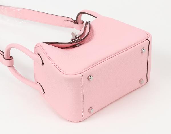 에르메스 미니 린디 II 로즈 사쿠라 은장 K