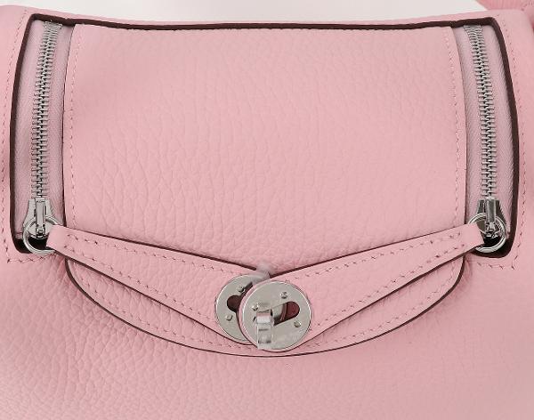 에르메스 미니 린디 II 로즈 사쿠라 은장 K