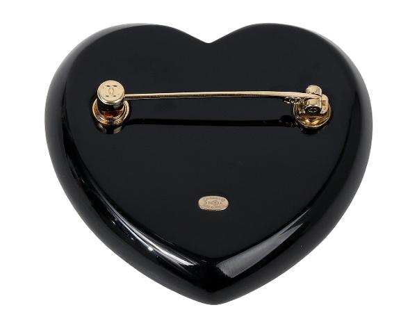 샤넬 하트 CC 브로치 멀티컬러