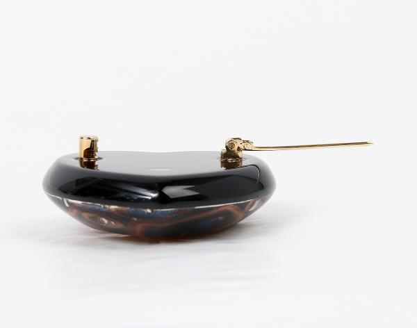 샤넬 하트 CC 브로치 멀티컬러