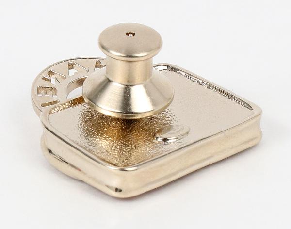 샤넬 CC 핸드백 브로치 핑크 샴페인골드