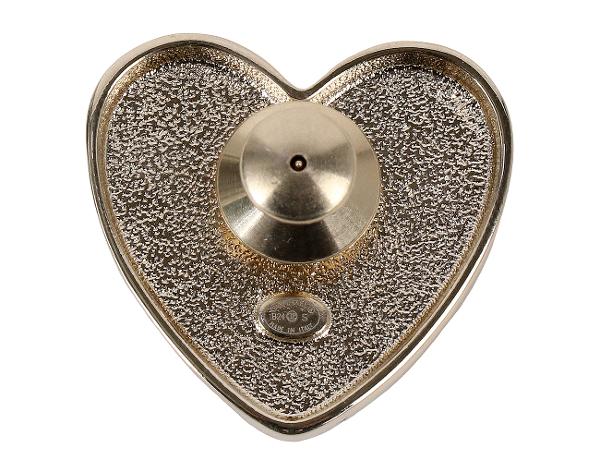 샤넬 스트라스 CC 하트 브로치 핑크 샴페인골드