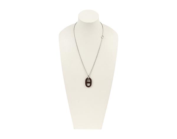 에르메스 샹달 불카늄 네크리스 브룬 은장