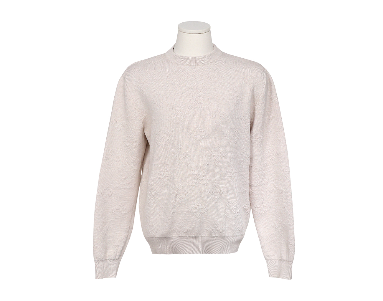 루이비통 모노그램 엠보스드 풀오버 크림 탄 S