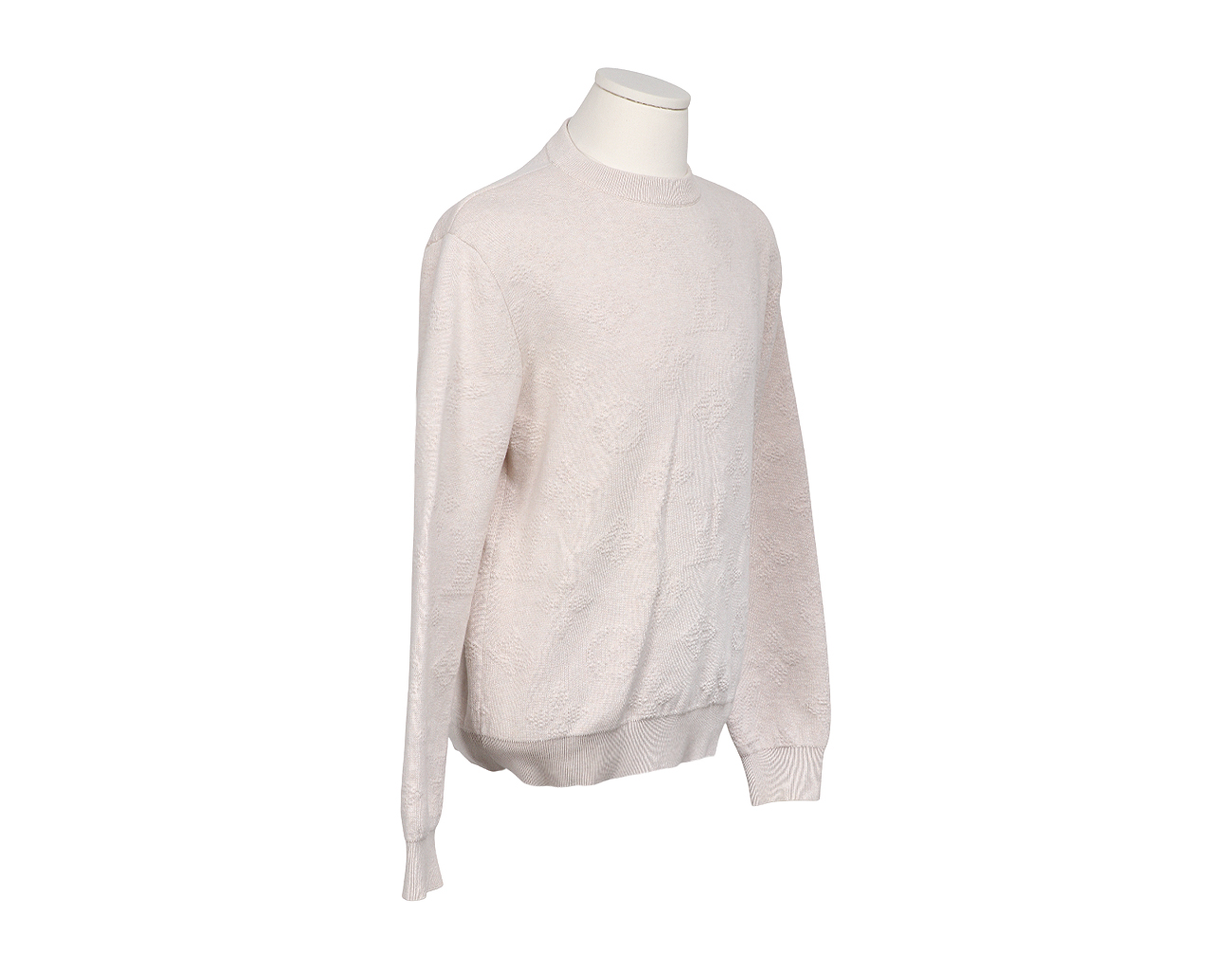 루이비통 모노그램 엠보스드 풀오버 크림 탄 S