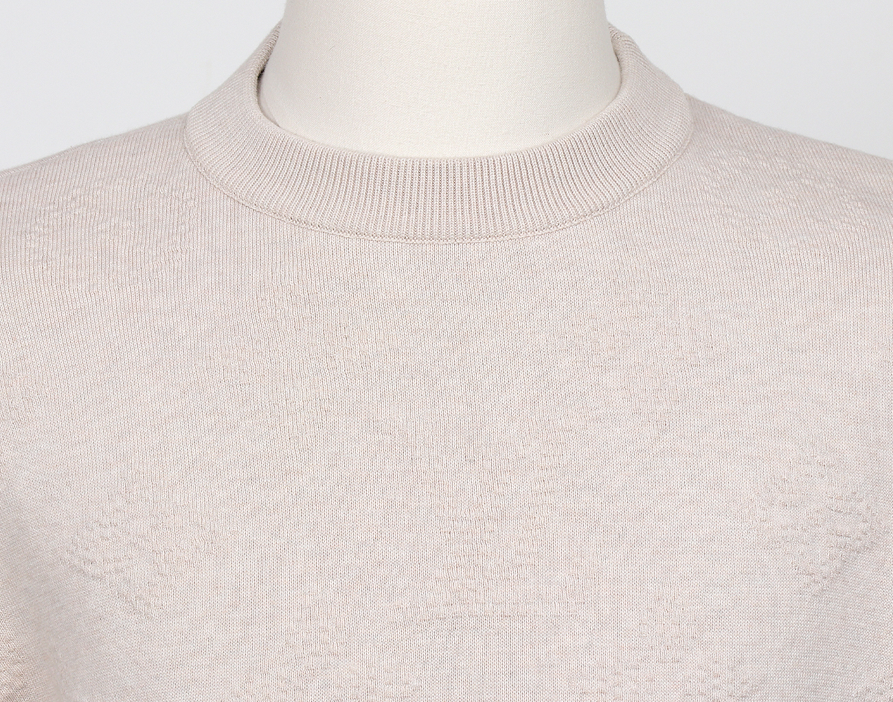 루이비통 모노그램 엠보스드 풀오버 크림 탄 S