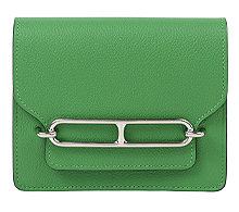 에르메스 룰리스 슬림 월렛 베르트 유카 모브 페일 은장 B