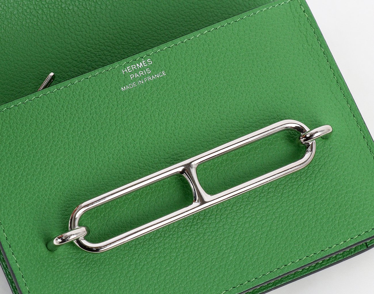 에르메스 룰리스 슬림 월렛 베르트 유카 모브 페일 은장 B