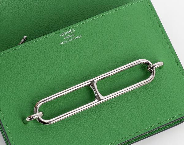 에르메스 룰리스 슬림 월렛 베르트 유카 모브 페일 은장 B