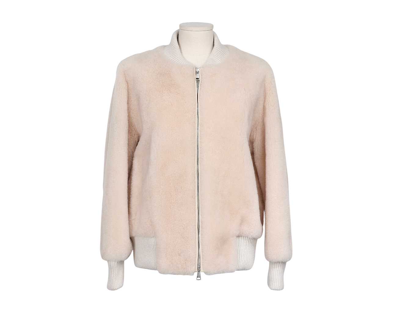 브라스키 고트 퍼 봄버 재킷 피치 40