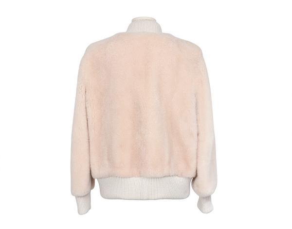 브라스키 고트 퍼 봄버 재킷 피치 40