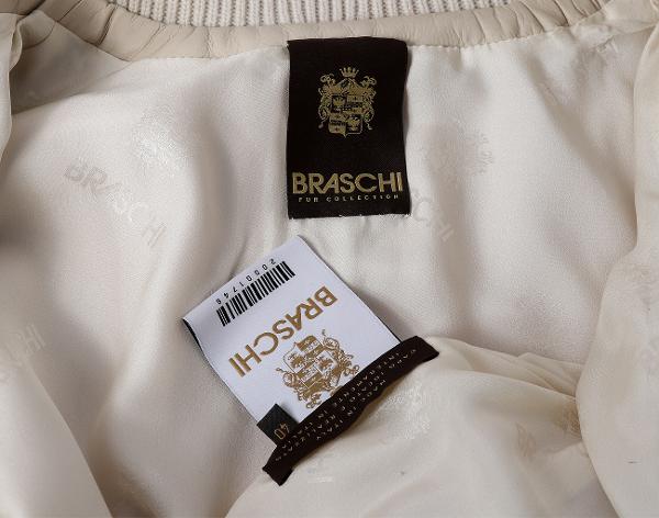 브라스키 고트 퍼 봄버 재킷 피치 40