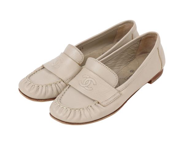 샤넬 CC 로퍼 베이지 35 1/2C