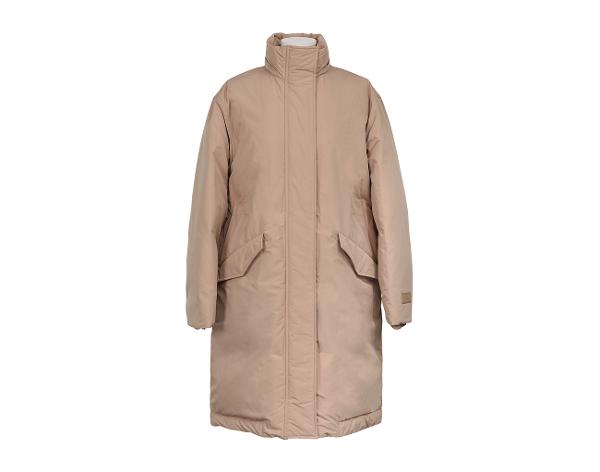 버버리 레이번 롱 다운 재킷 카멜 M