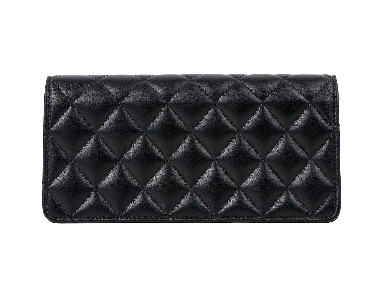 샤넬 CC 체인 트리밍 미니 클러치 블랙 금장