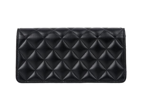 샤넬 CC 체인 트리밍 미니 클러치 블랙 금장