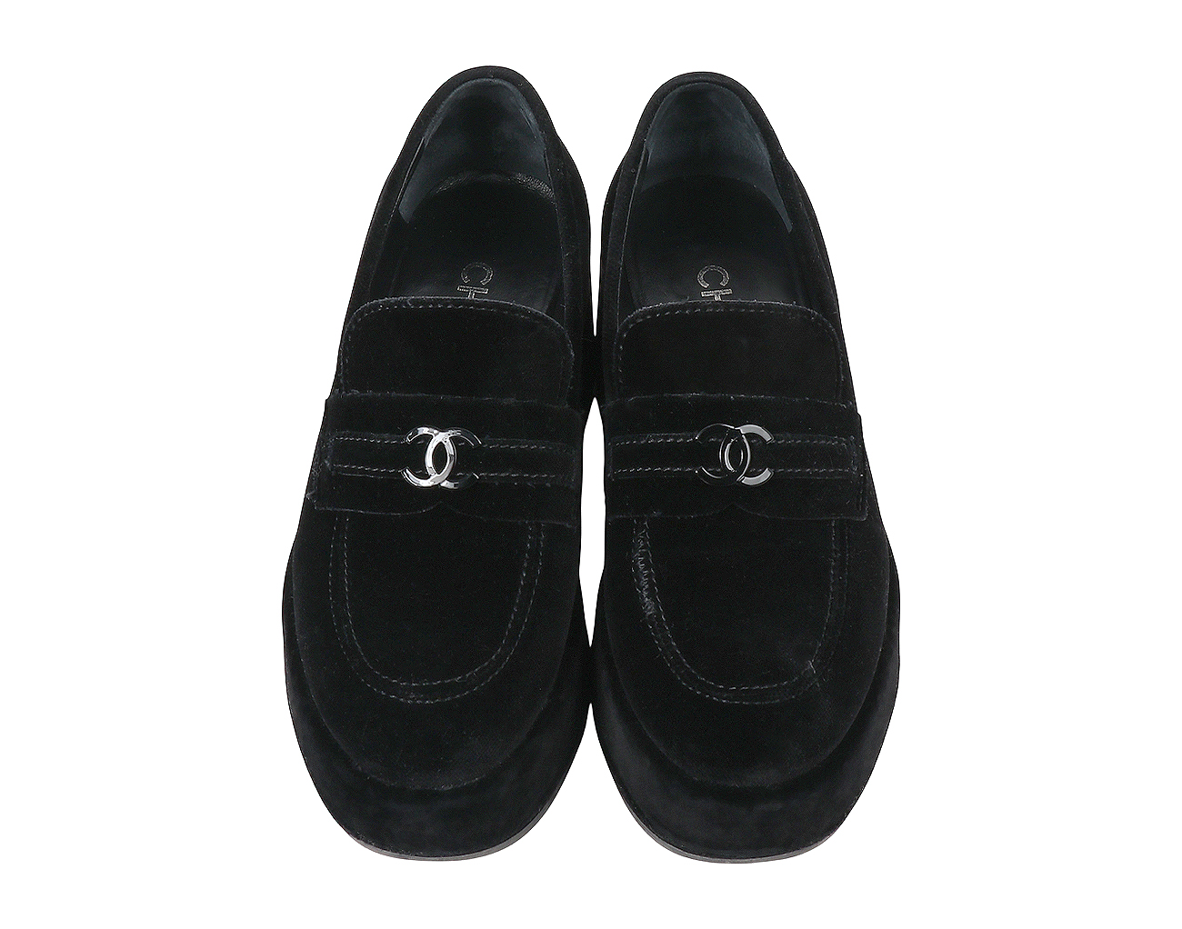 샤넬 CC 플랫폼 로퍼 블랙 37 1/2C