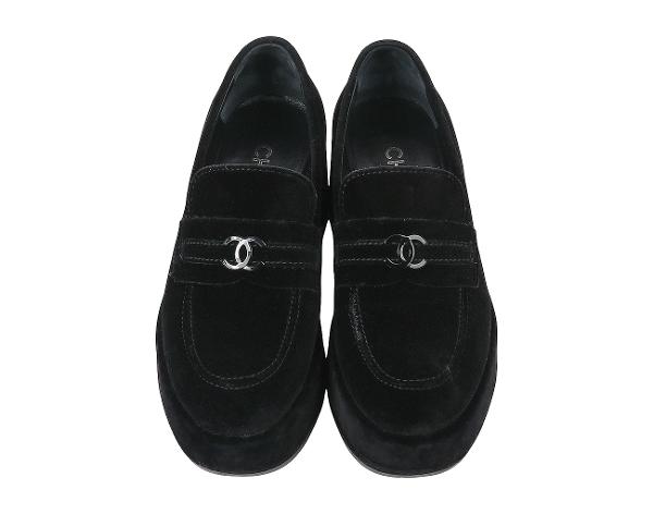 샤넬 CC 플랫폼 로퍼 블랙 37 1/2C