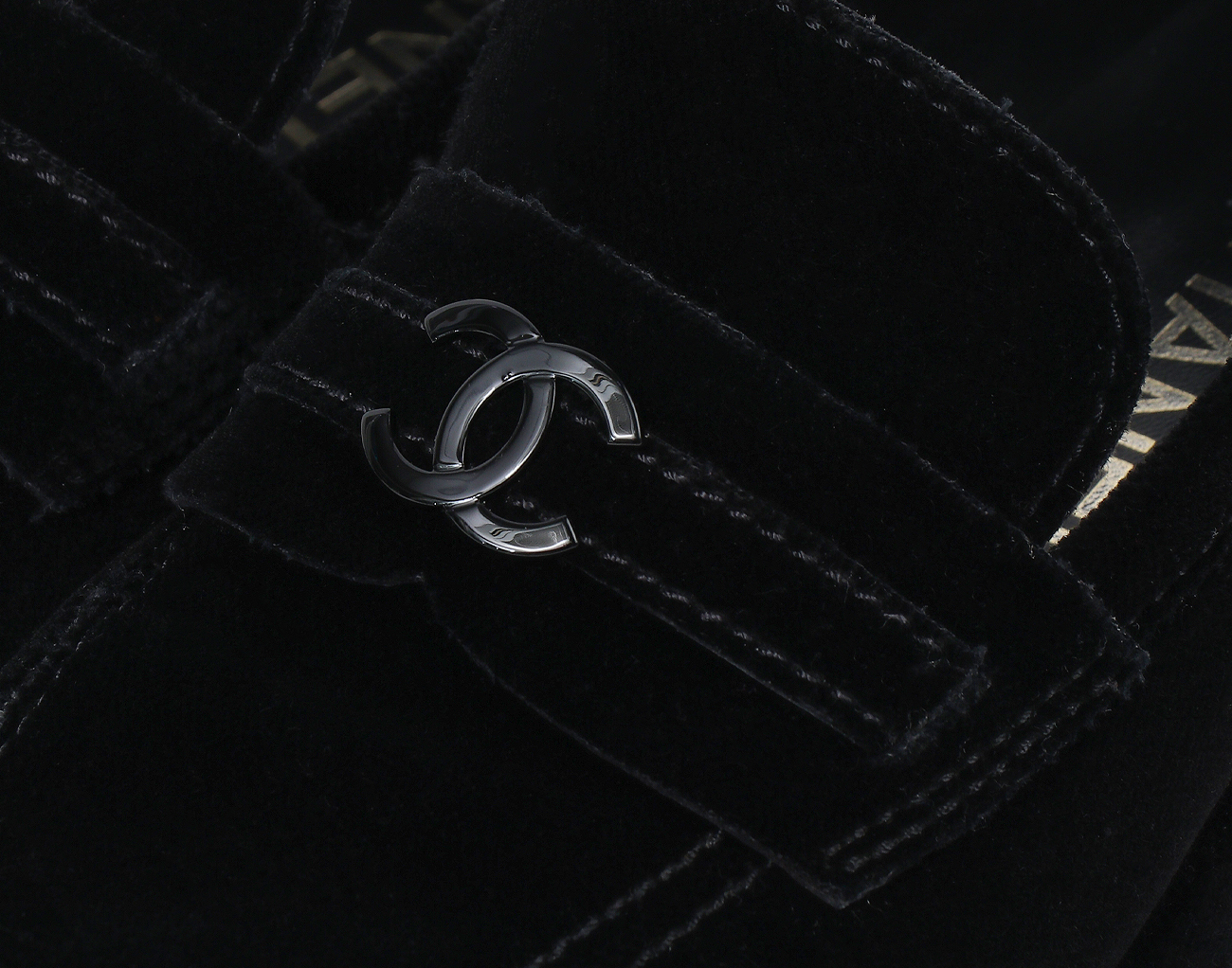 샤넬 CC 플랫폼 로퍼 블랙 37 1/2C