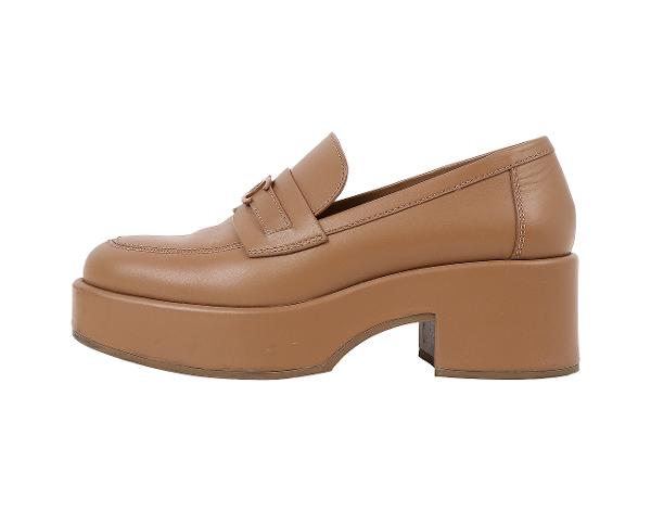 샤넬 CC 플랫폼 로퍼 베이지 37 1/2C