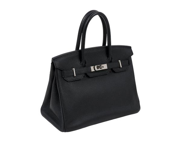 에르메스 벌킨 30 블랙 은장 P