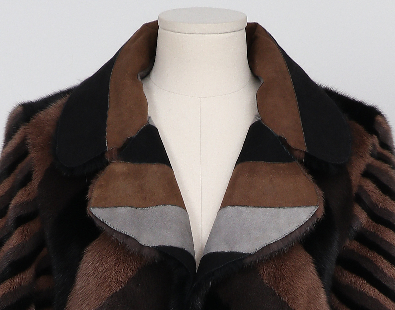 마크제이콥스 리버시블 밍크 코트 브라운 블랙 그레이 8