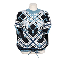 에르메스 모스 아 주엣 데투어 숏 슬리브 트윌렌 스웨터 블랙 34