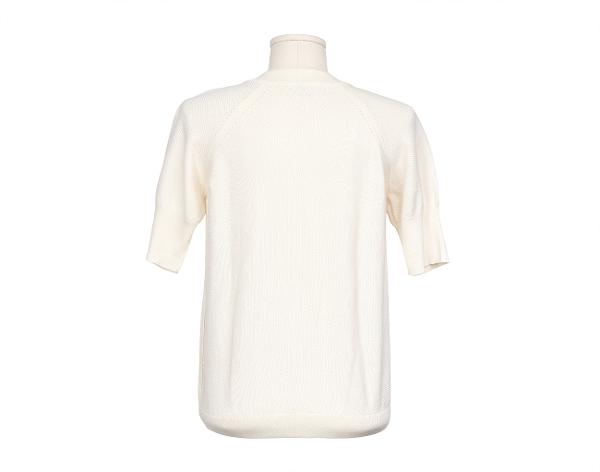 에르메스 숏 슬리브 가디건 블랑 36