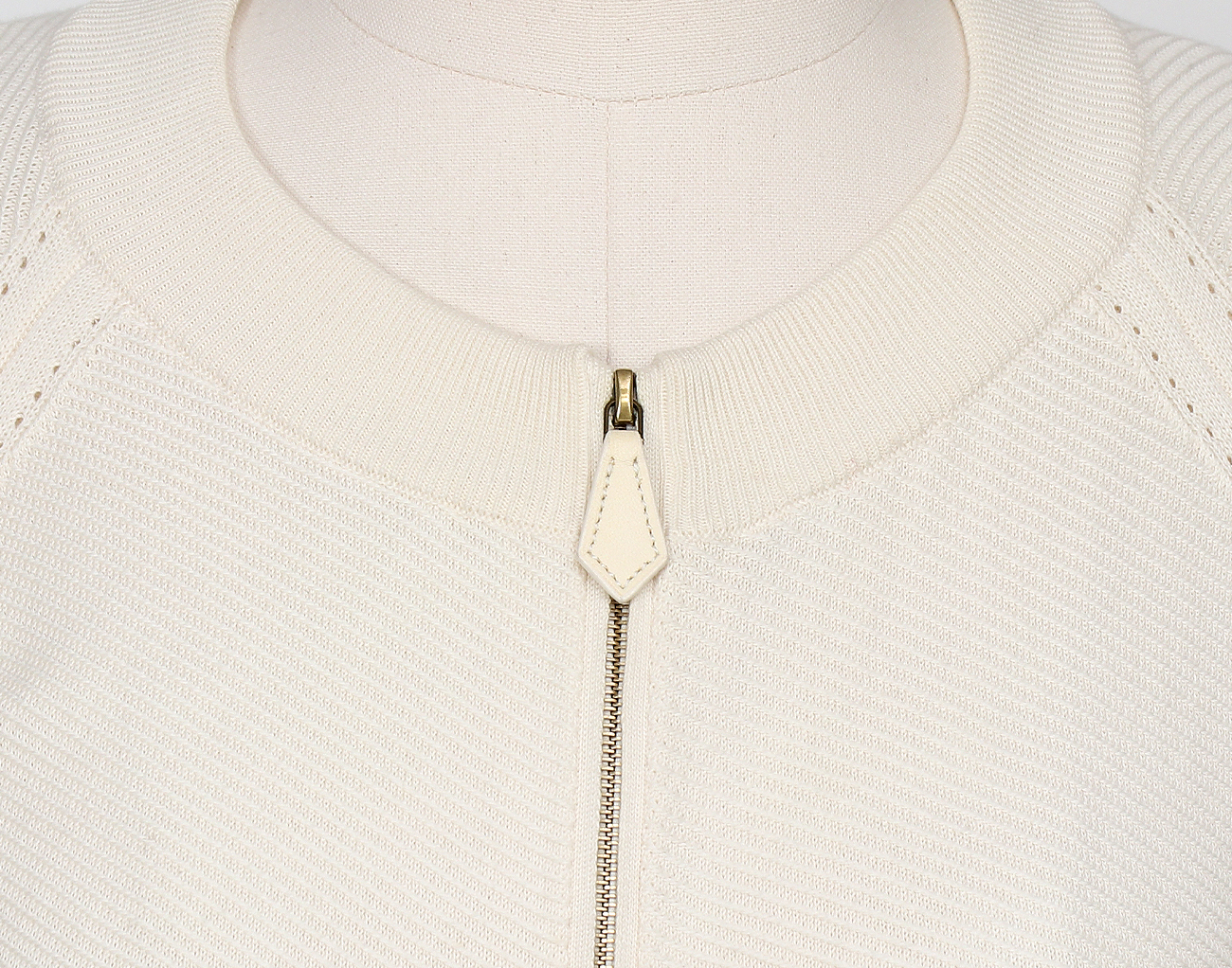 에르메스 숏 슬리브 가디건 블랑 36