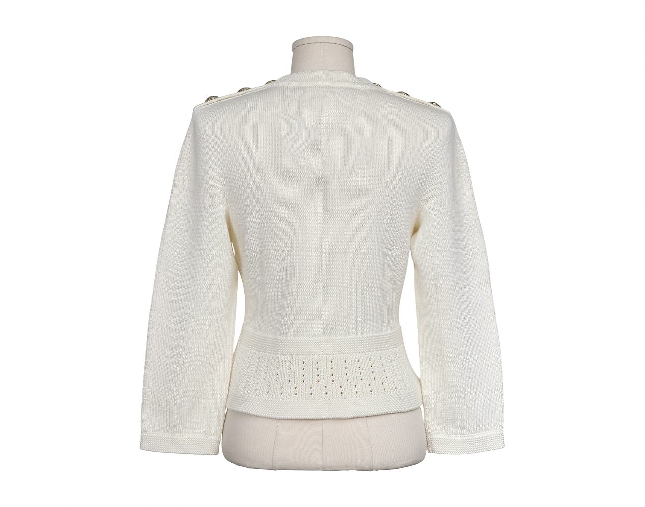 샤넬 풀오버 니트 탑 화이트 36