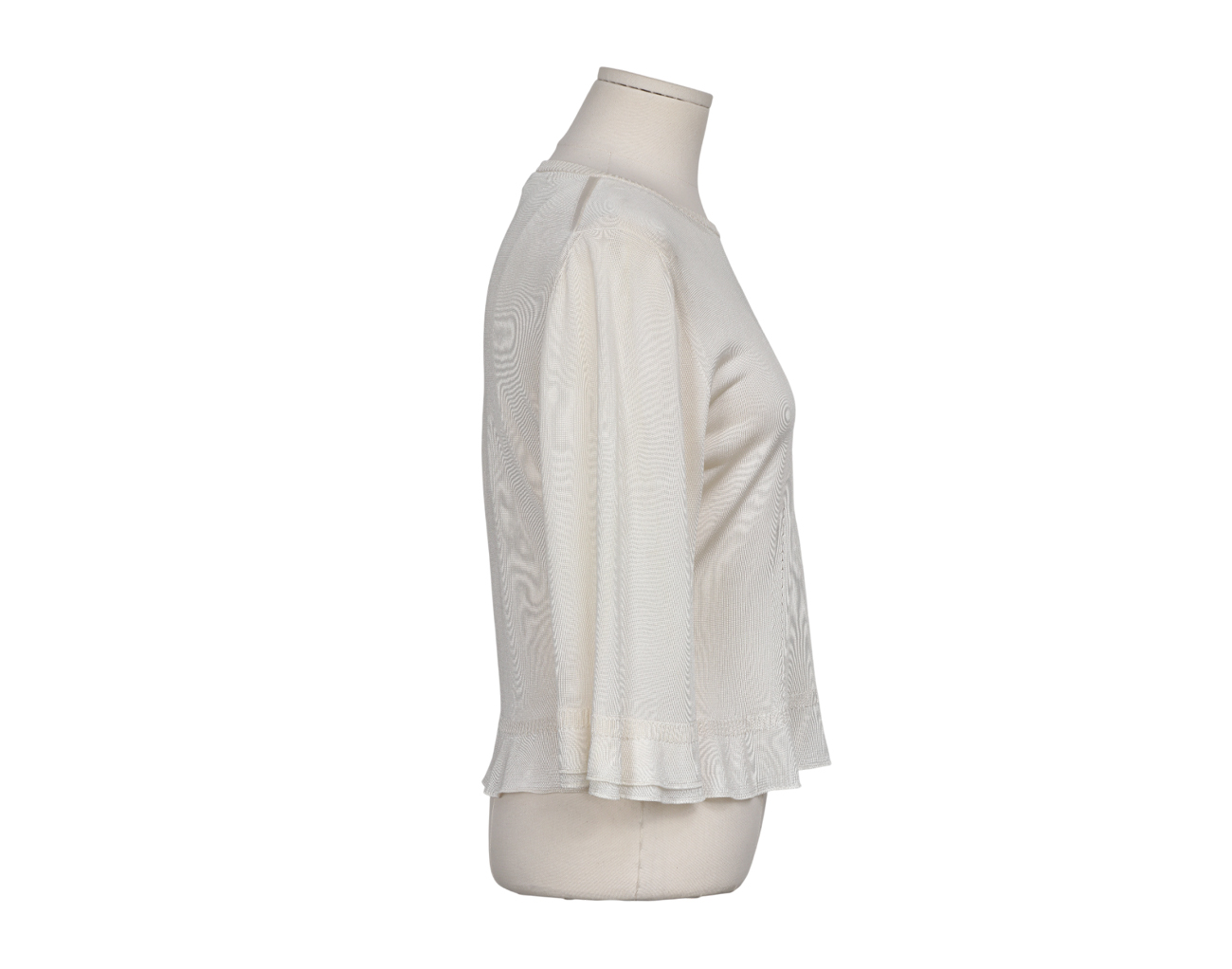 샤넬 CC 러플 탑 에크루 38