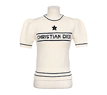 디올 크리스찬 디올 숏슬리브 스웨터 에크루 36