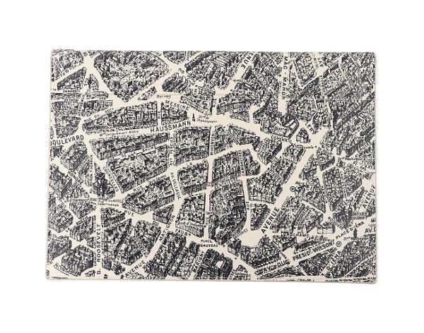 디올 플랜 드 파리 파우치 베이지 네이비 블루