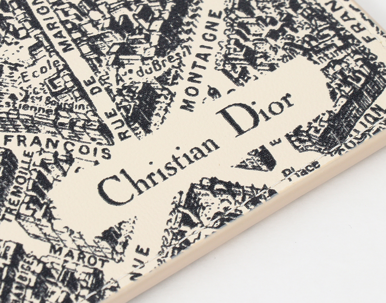 디올 플랜 드 파리 파우치 베이지 네이비 블루