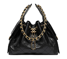 샤넬 25백 스몰 블랙 금장 캐비어