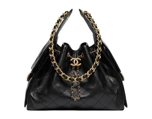 샤넬 25백 스몰 블랙 금장 캐비어