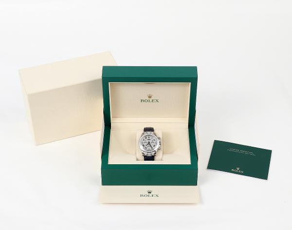 로렉스 데이토나 40mm 화이트골드 바게트 파베 다이아몬드 116599TBR